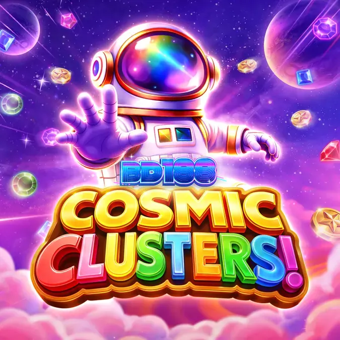 Cosmic Clusters স্লট গেমের ইন্টারফেস এবং মহাকাশ থিম